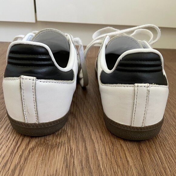 Adidas Women's White and Black Sneakers - Picture 4 of 9